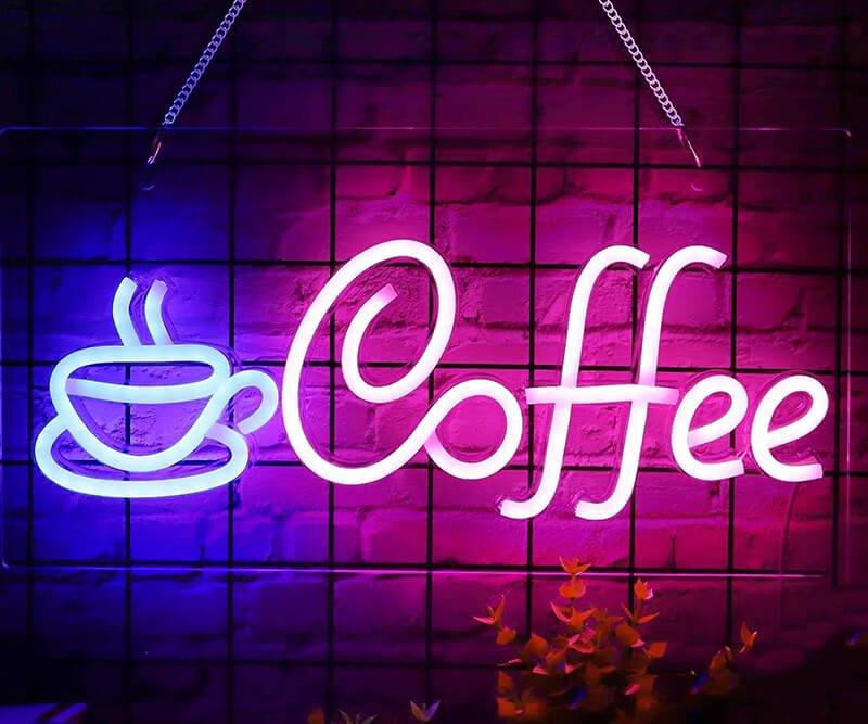 coffee neon sign