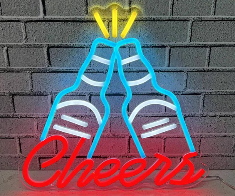 cheers neon sign