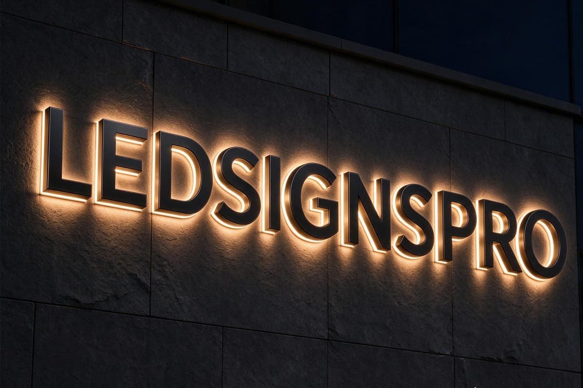 backlit sign