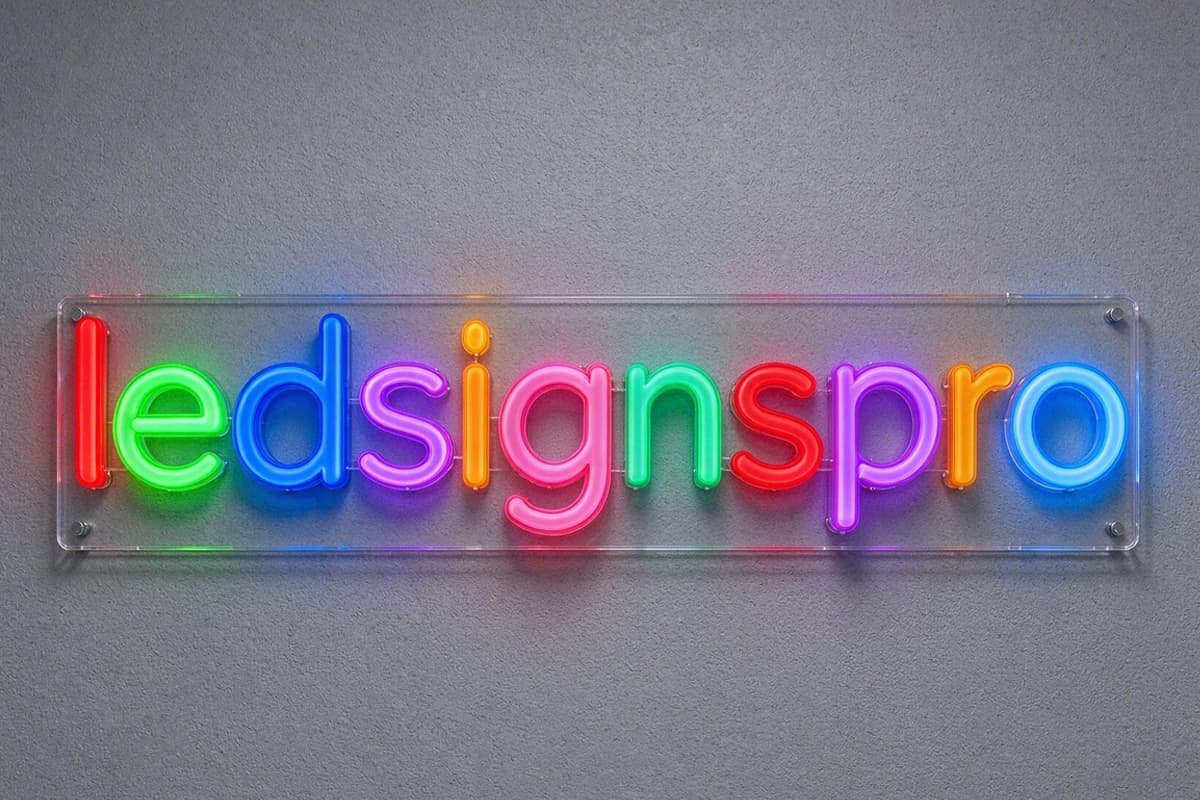custom logo neon signs