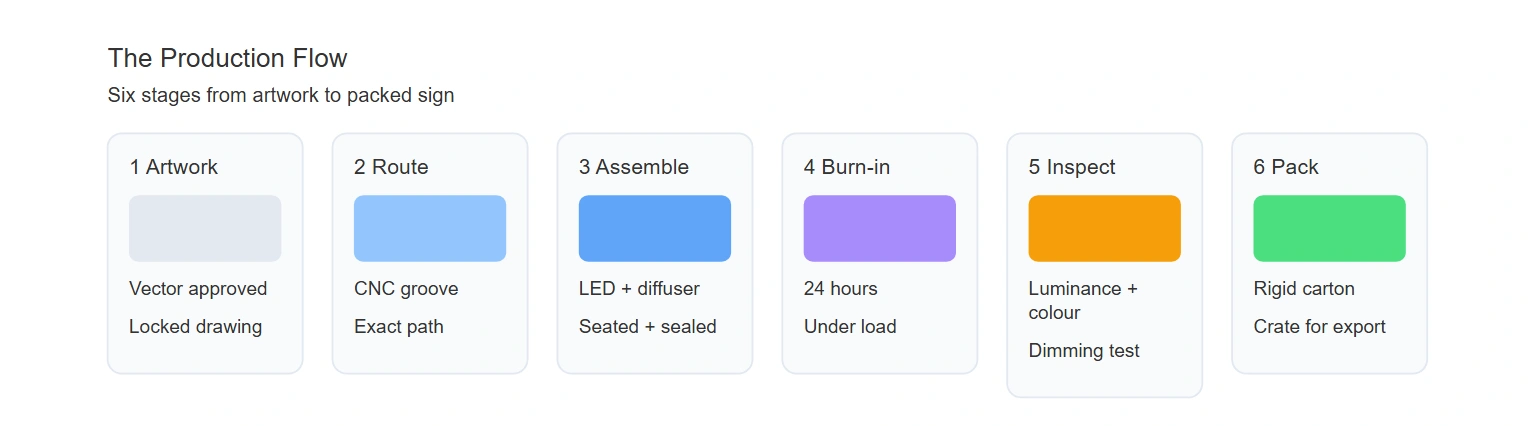 The production flow